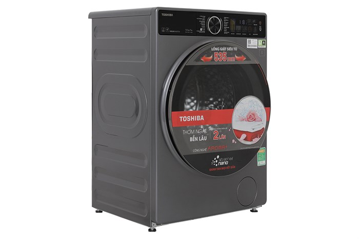 Máy Giặt Sấy Toshiba Inverter Giặt 10,5 Kg - Sấy 7 Kg TWD-T25BZU115MWV(MG)